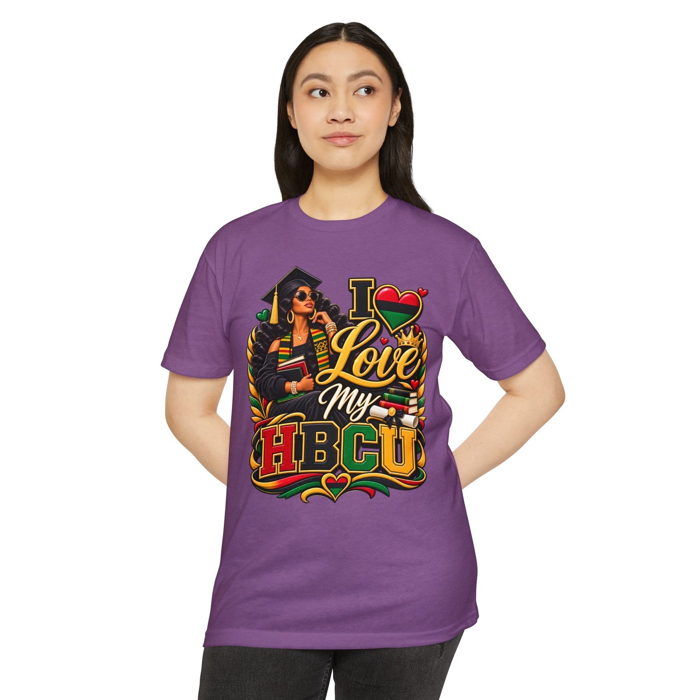 I Love My HBCU T-Shirt — Black Graduate Pride Graphic Tee