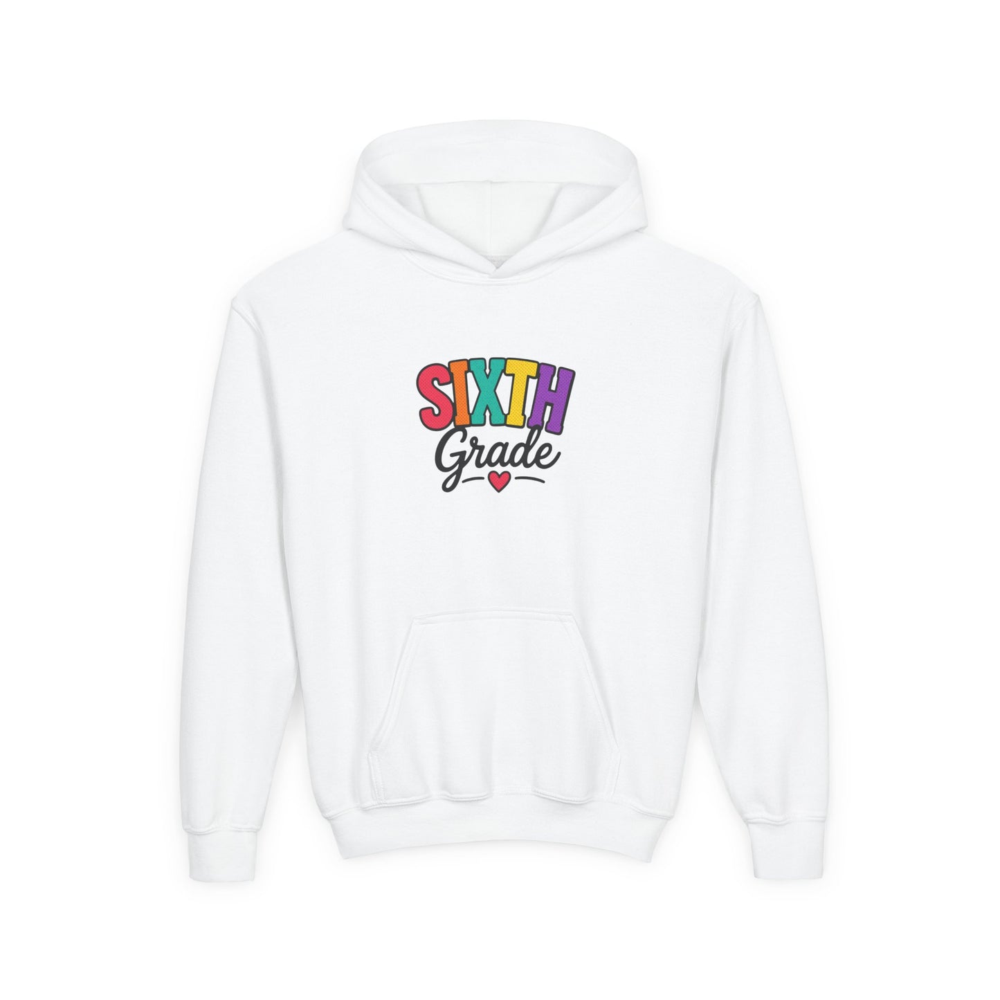 Sixth Grade Kids Hoodie – Colorful Back-to-School Sweatshirt