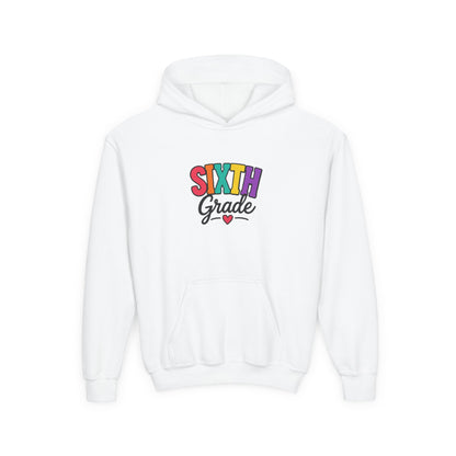 Sixth Grade Kids Hoodie – Colorful Back-to-School Sweatshirt