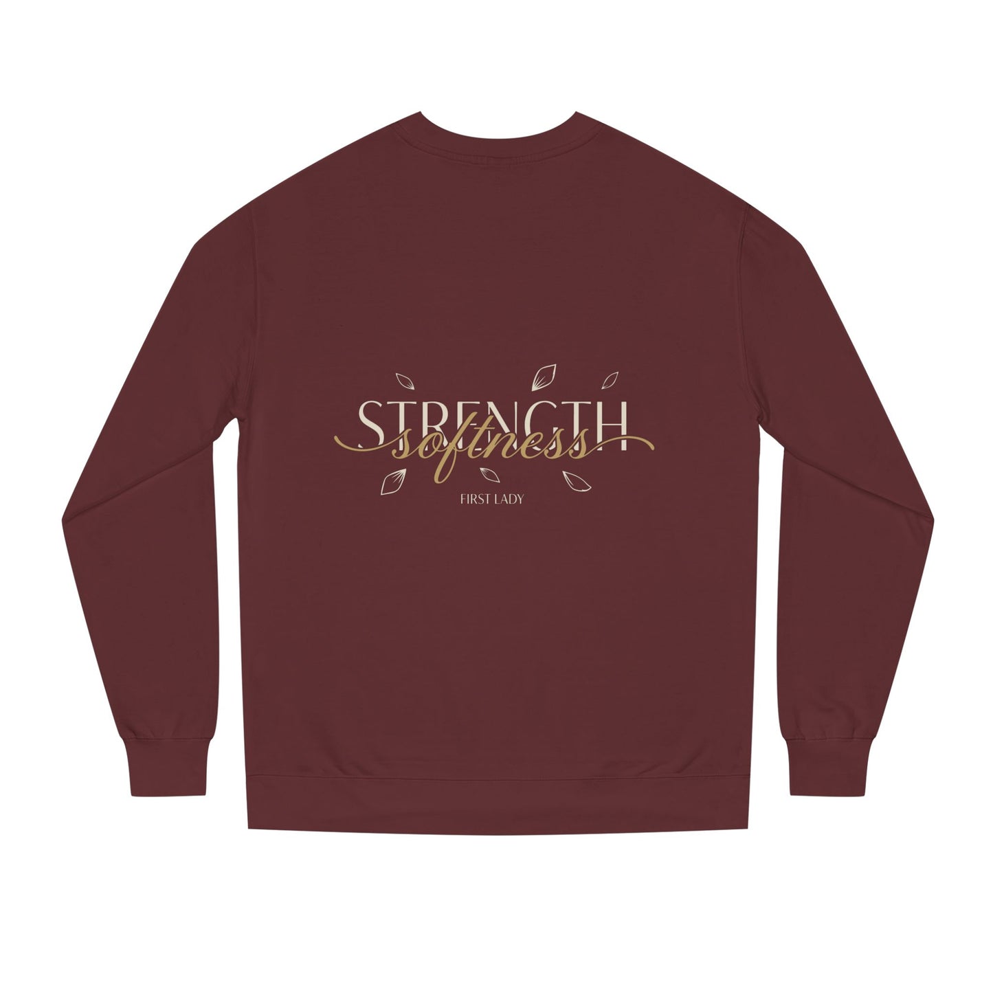 Strength & Softness Sweatshirt — Inspirational Christian Crewneck (Psalm 46:1)