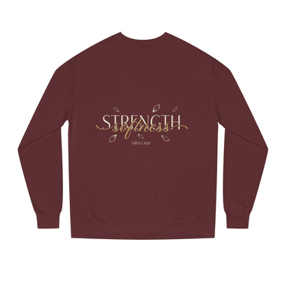 Strength & Softness Sweatshirt — Inspirational Christian Crewneck (Psalm 46:1)