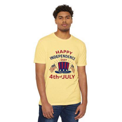 4th of July T-Shirt – "Happy Independence Day" Patriotic USA Tee