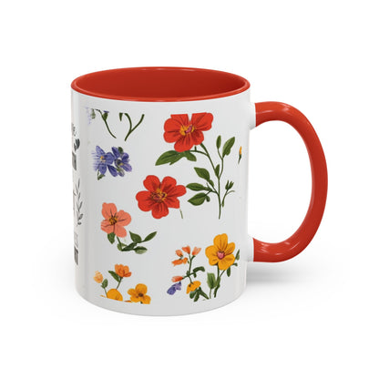 Floral "Her Love Is the Quiet Strength" Accent Coffee Mug — Inspirational Mother's Day Gift