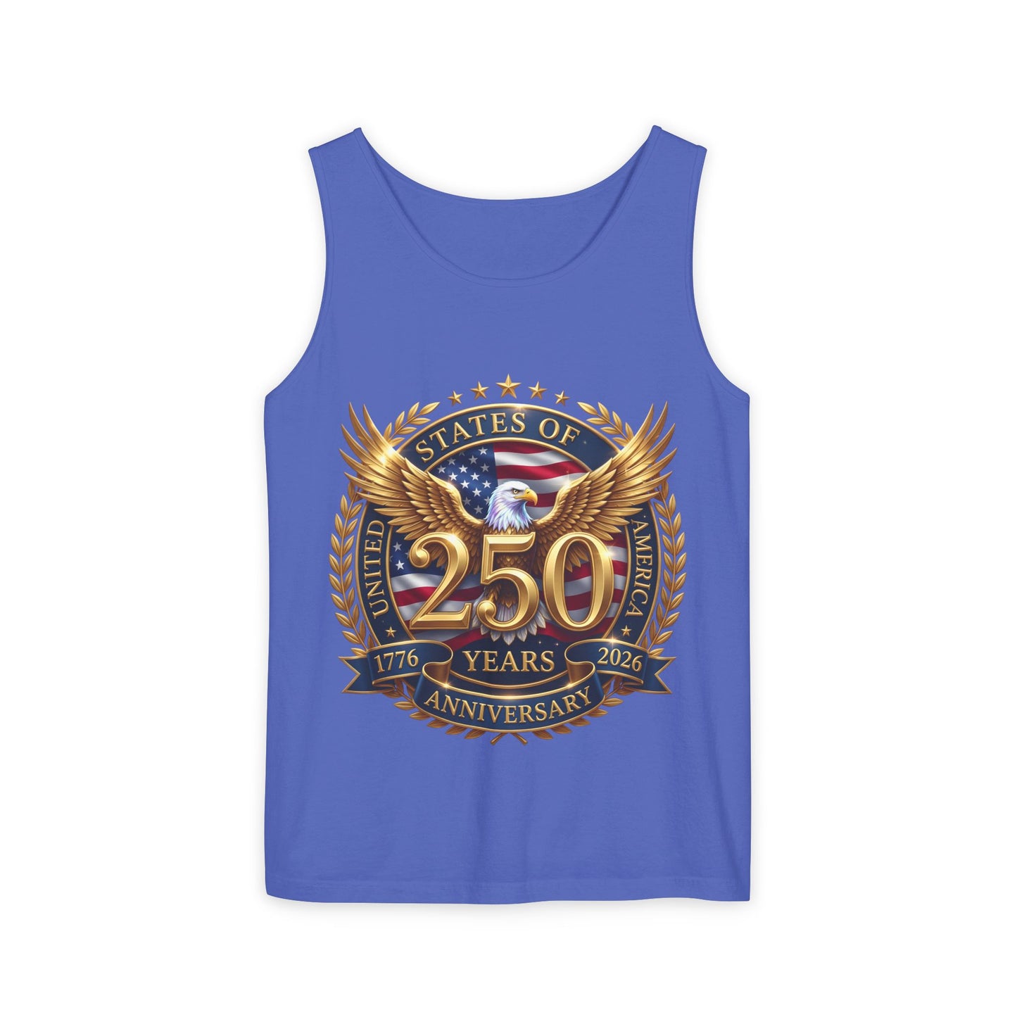 250 Years Anniversary Eagle Tank Top — United States Bicentennial Celebration Tee