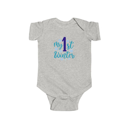 My 1st Winter Baby Bodysuit – Infant First Winter Onesie
