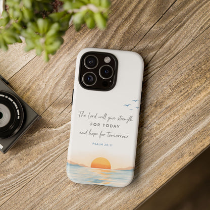 Sunrise Scripture Phone Case, Bible Verse Phone Case | Christian iPhone & Samsung Case, Faith-Based Inspirational Scripture Phone Cover