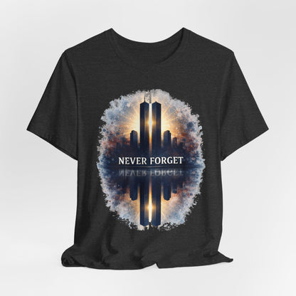 9/11 Never Forget Tee — World Trade Center Memorial Shirt