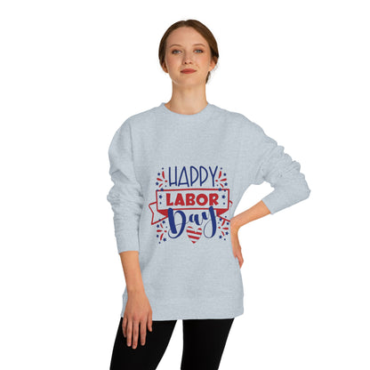 Labor Day Sweatshirt — "Happy Labor Day" Patriotic Crewneck