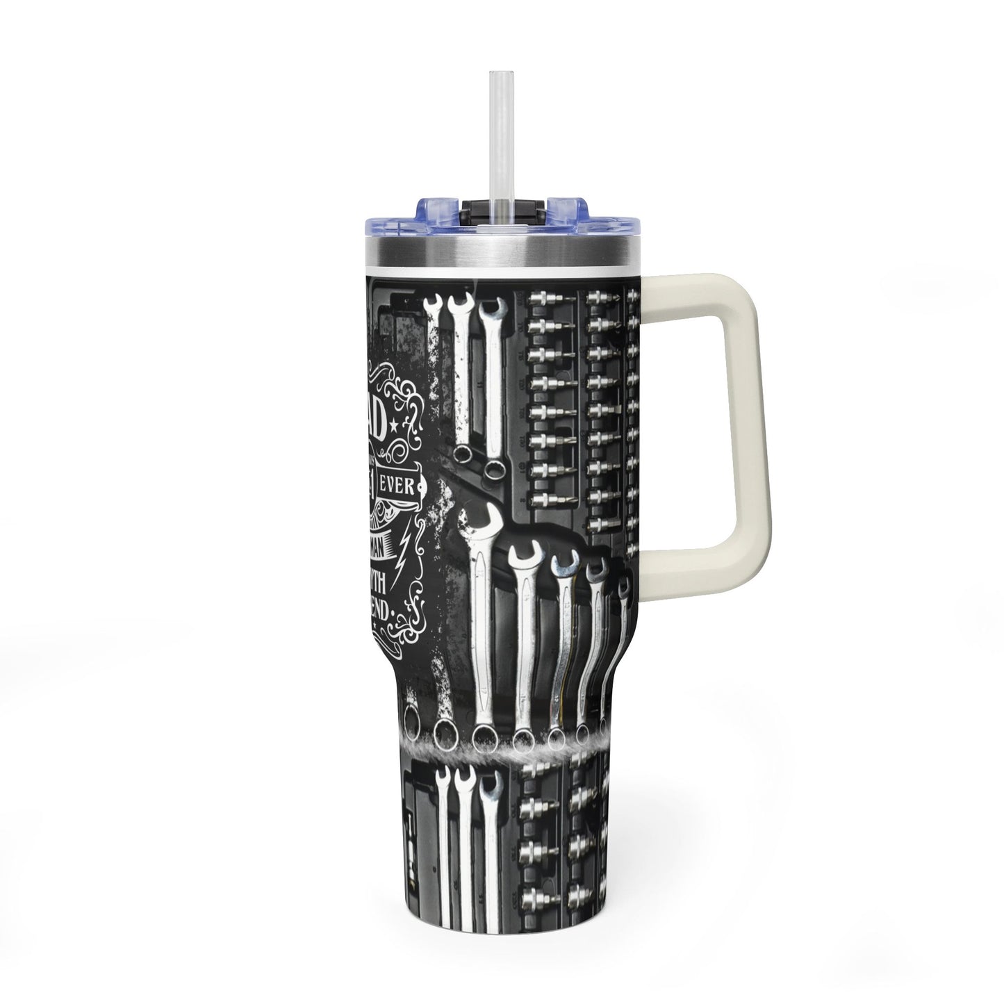 Dad Tools 40oz Vacuum Tumbler — "Dad: Best Man, Myth, Legend" Insulated Travel Mug