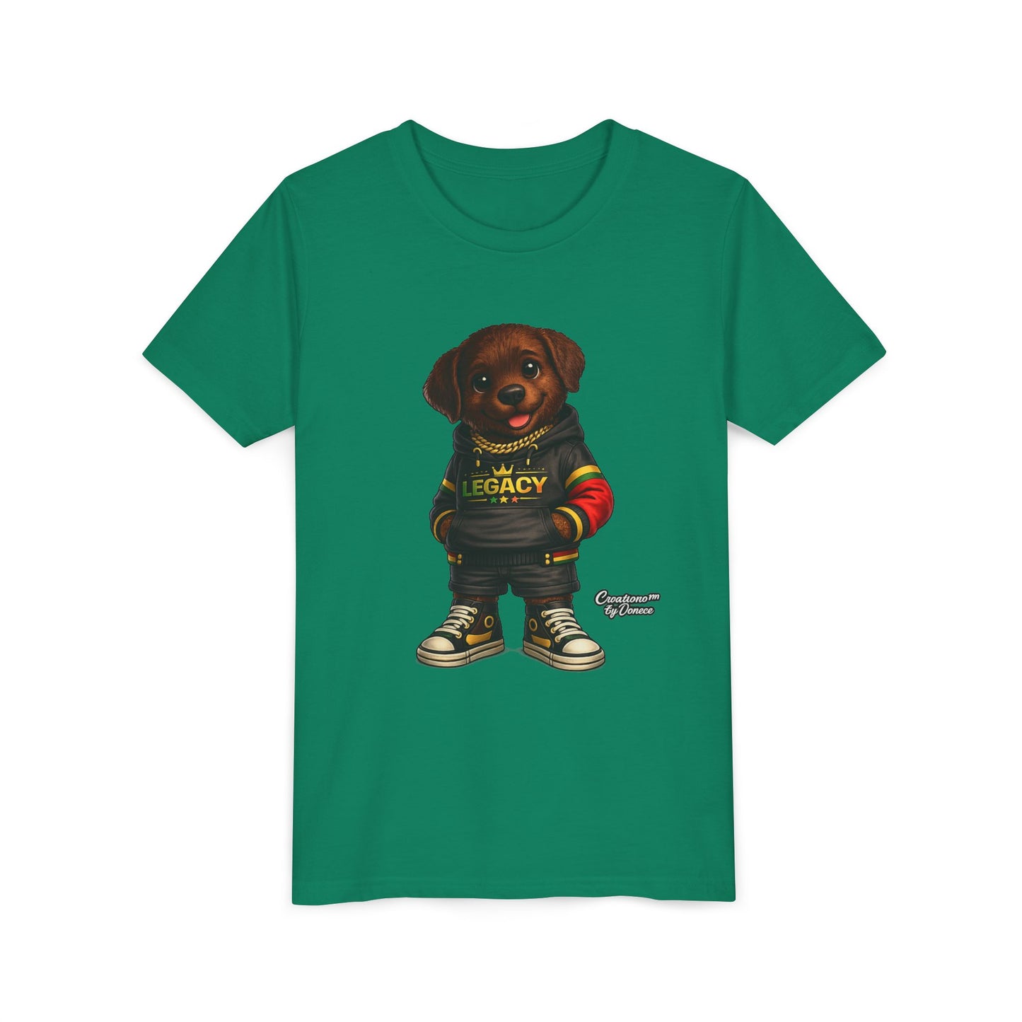 Youth Tee — Cute Rottweiler Puppy in 'Legacy' Hoodie Kids T‑Shirt