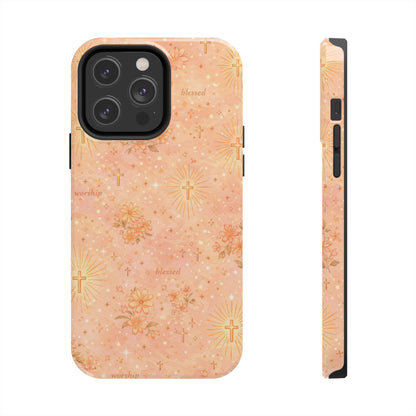 Blessed in Grace Phone Case | Christian floral iPhone Case