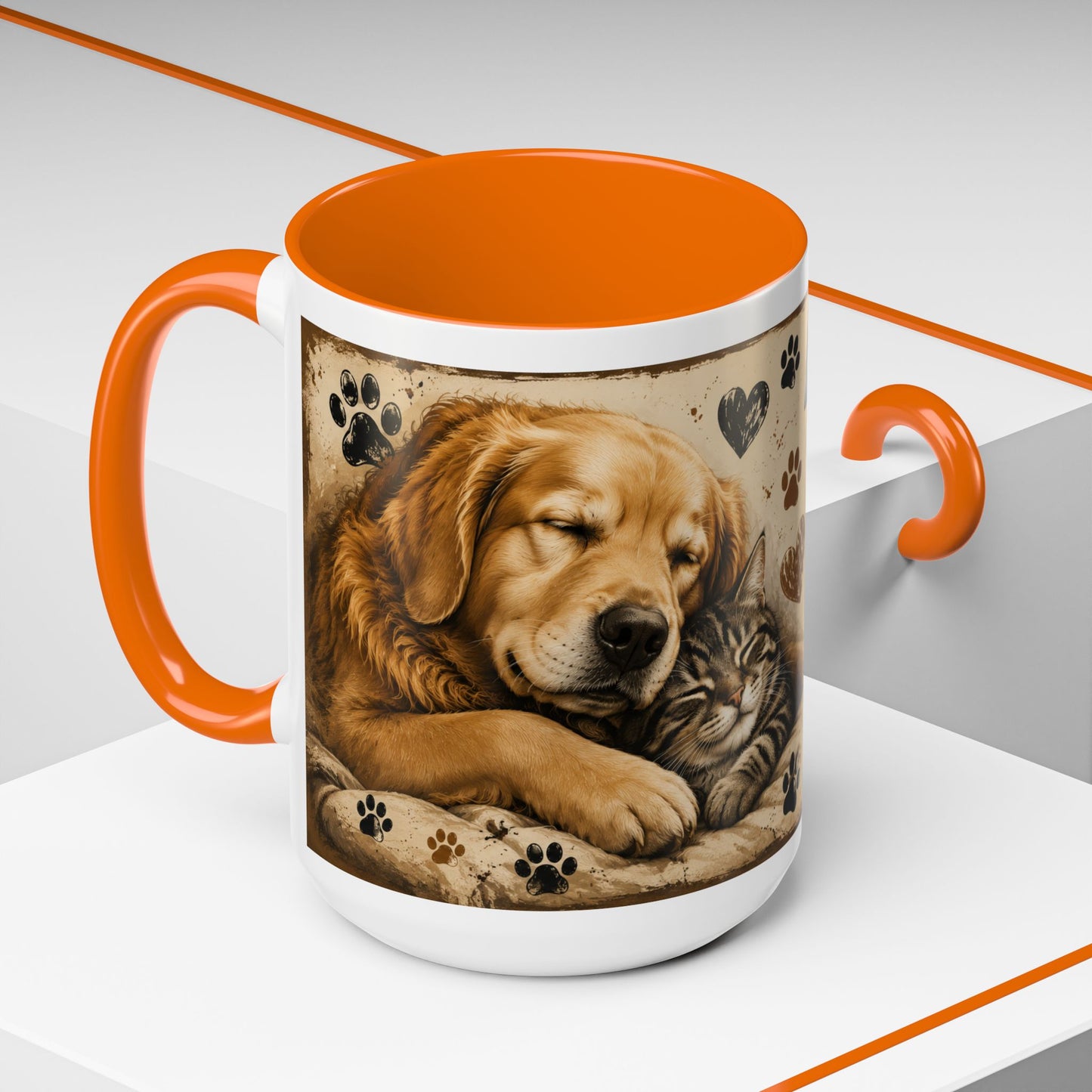 Coffee Mug – "A House Is Not A Home Without Paws" Pet Lover Accent Mug