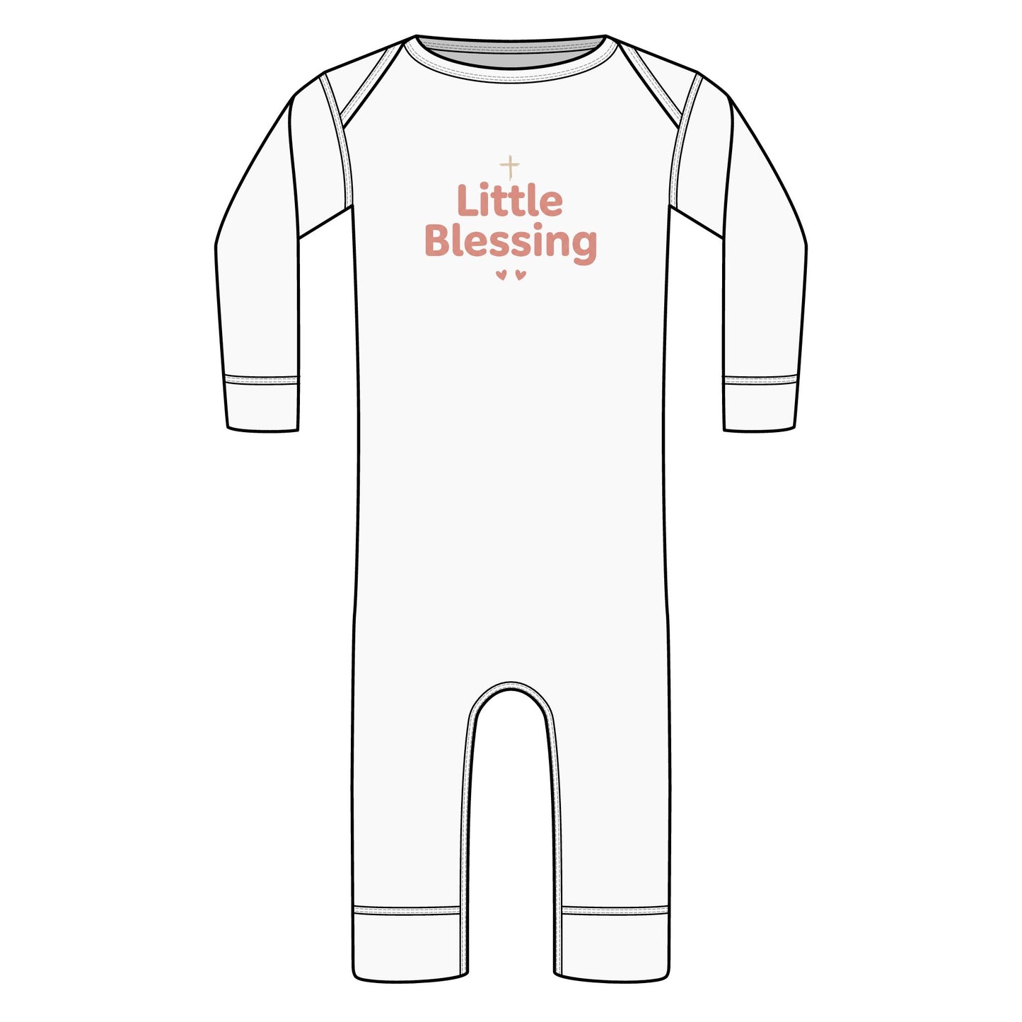 Loved by God Infant Long Legged Bodysuit — Religious Baby One-Piece