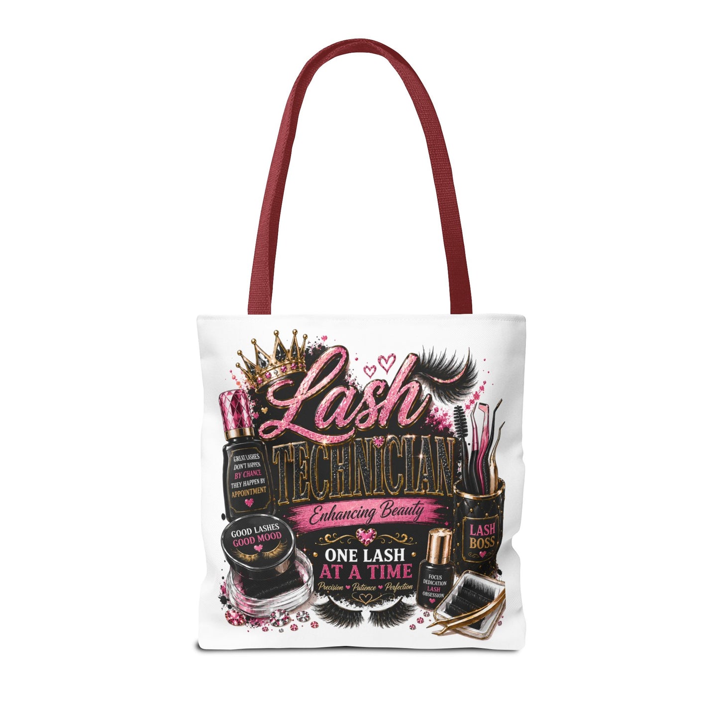 Lash Technician Tote Bag – 'One Lash at a Time' Beauty Cosmetics Canvas Tote