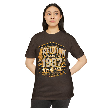 Class of 1987 Reunion T-Shirt — 38 Years Later "Still Classy"