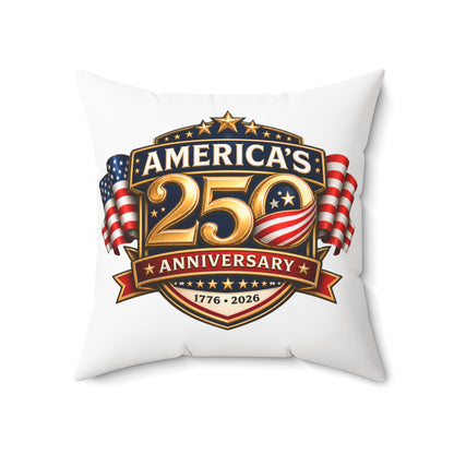 America's 250th Anniversary Throw Pillow — 1776-2026 Patriotic Decorative Cushion