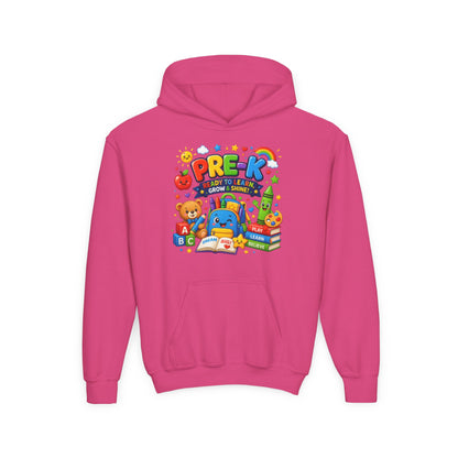 Pre-K Ready to Learn Youth Hoodie – Cute Back-to-School Preschool Sweatshirt