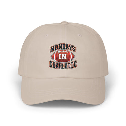 Dad Cap "Mondays in Charlotte" Football Embroidered Hat