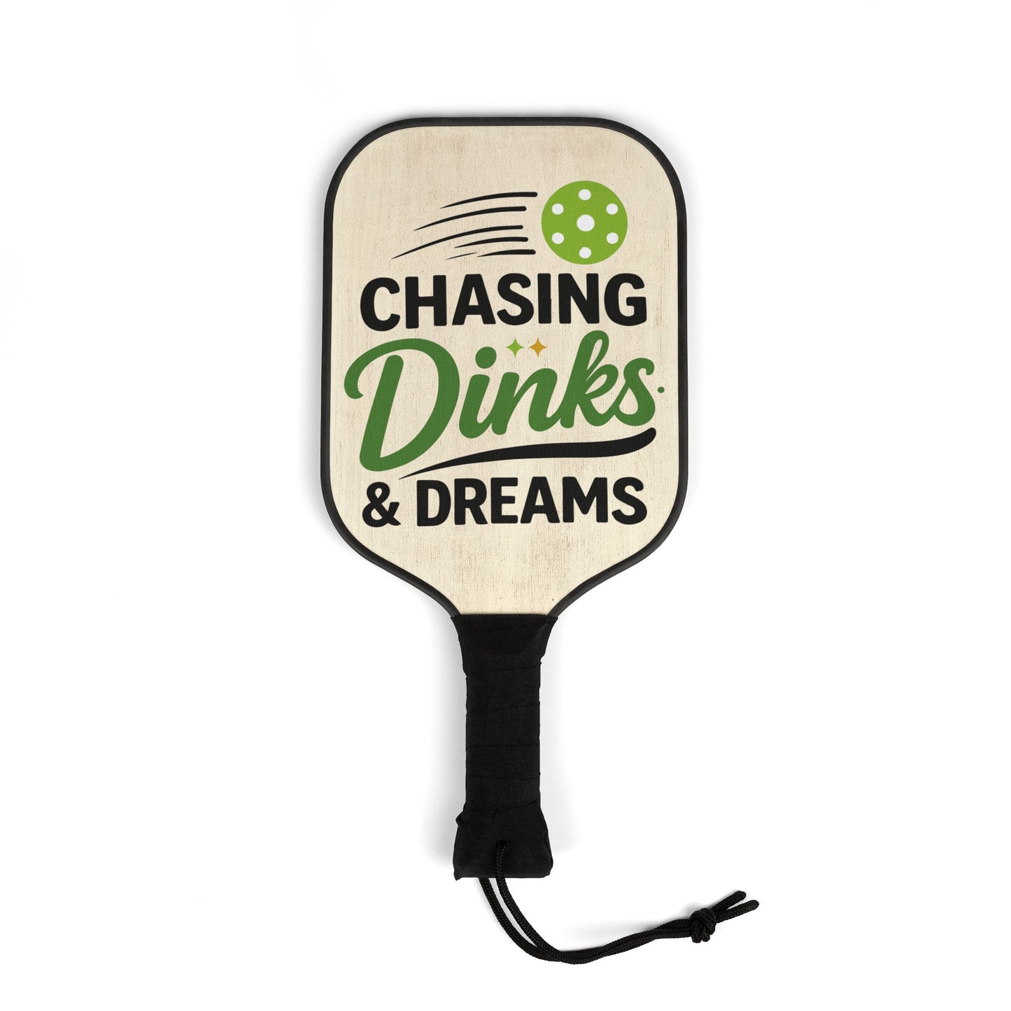 Pickleball Paddles Set — “Chasing Dinks & Dreams” Paddle Kit with 2 Balls