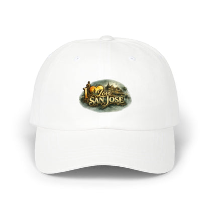 I Love San Jose Dad Cap — Vintage Cityscape Embroidered Baseball Hat