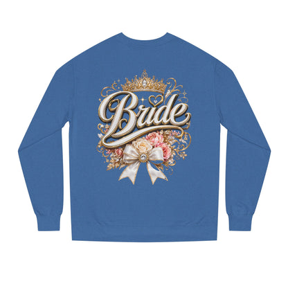 Bride Sweatshirt — Floral Crown Bridal Crewneck for Bachelorette & Wedding