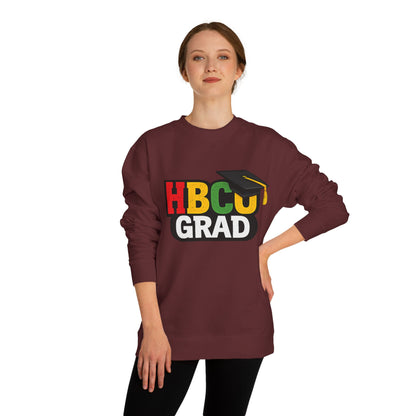 HBCU Grad Sweatshirt — Graduation Crewneck with Mortarboard