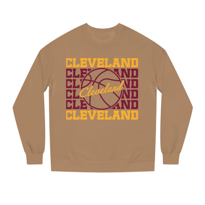 Cleveland Basketball Crewneck Sweatshirt – Retro Script Hoop Design