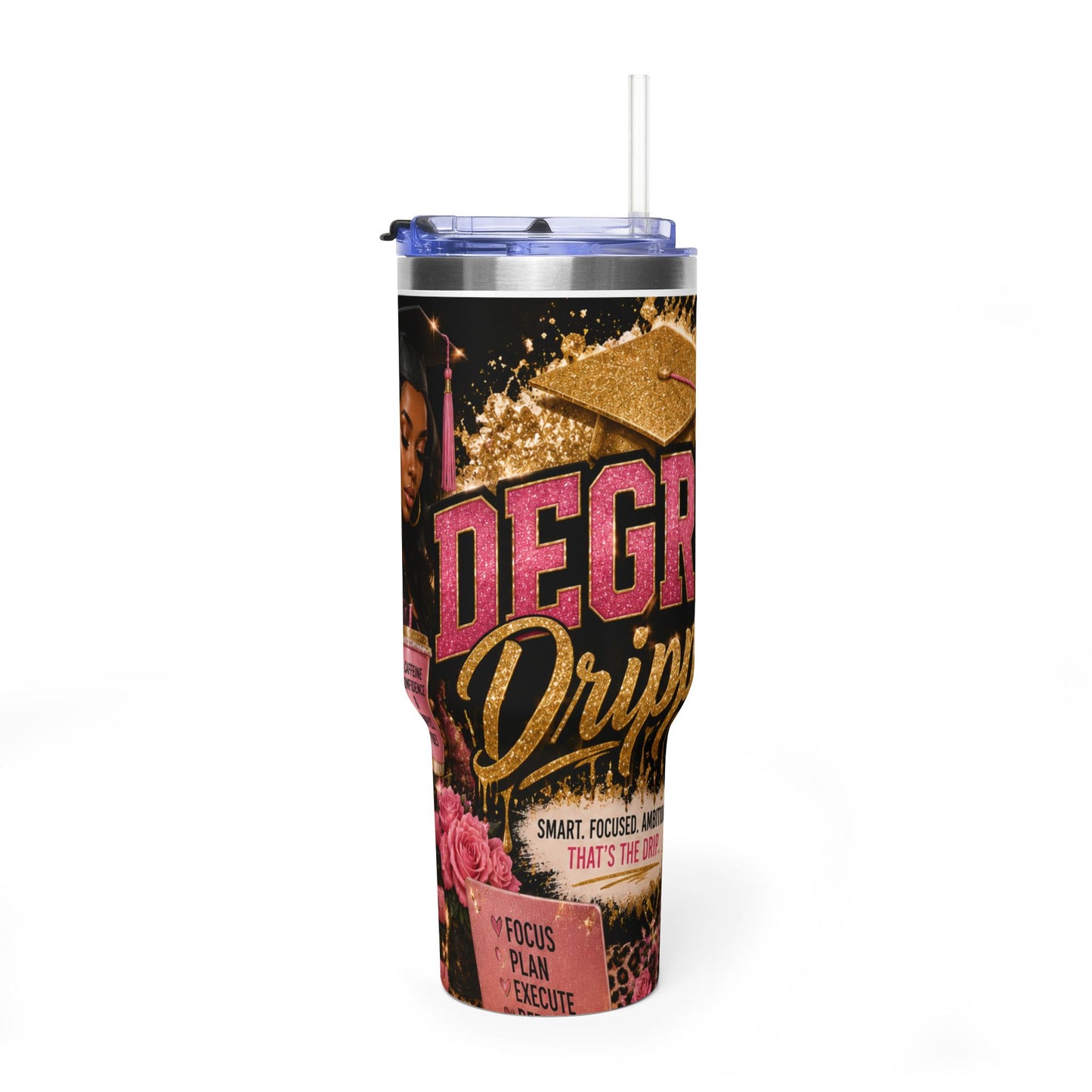 40oz Degree Drip Vacuum Tumbler – HBCU Inspired Travel Mug