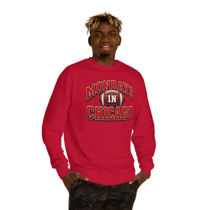 Mondays in Chicago Football Crewneck Sweatshirt