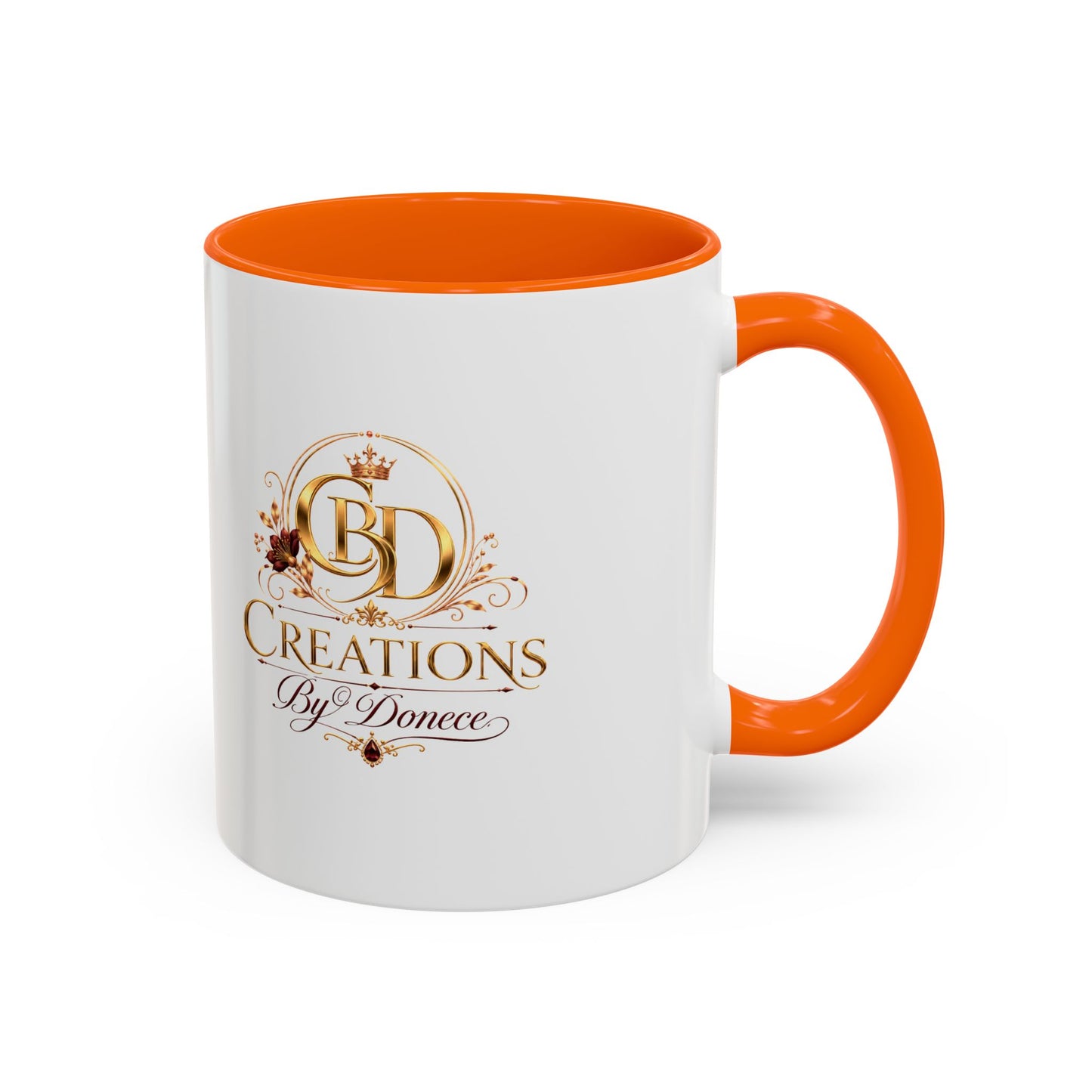 Accent Coffee Mug — Creations By Donece Logo Ceramic Mug (11/15 oz)