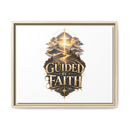 Guided by Faith Framed Matte Canvas — Inspirational Christian Wall Art
