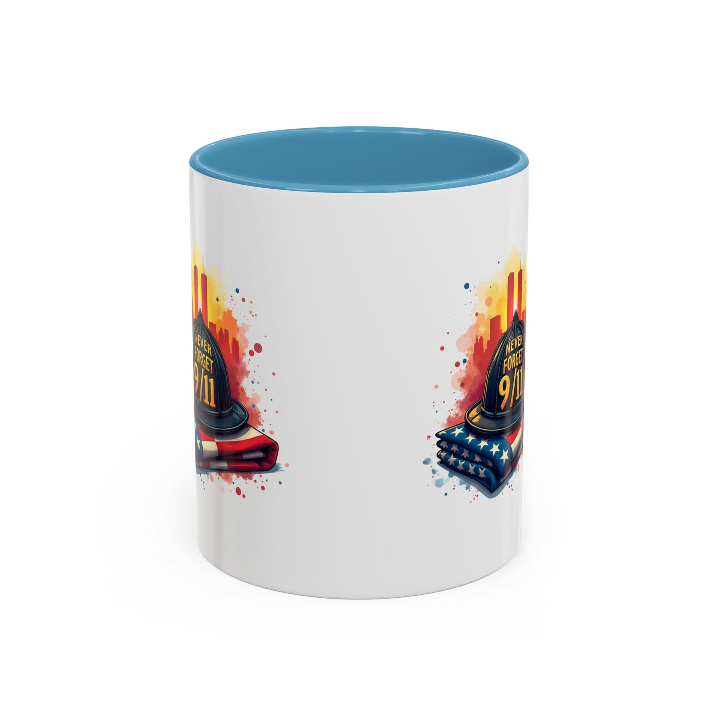 Never Forget 9/11 Memorial Accent Coffee Mug