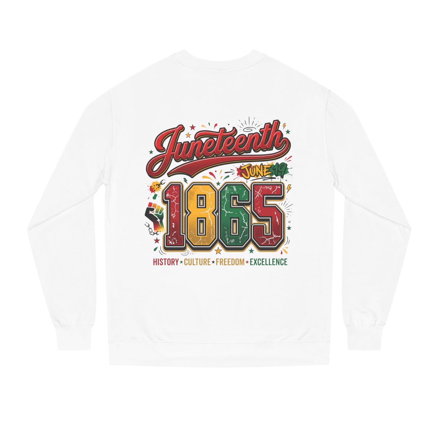 Juneteenth 1865 Crewneck Sweatshirt — History • Culture • Freedom