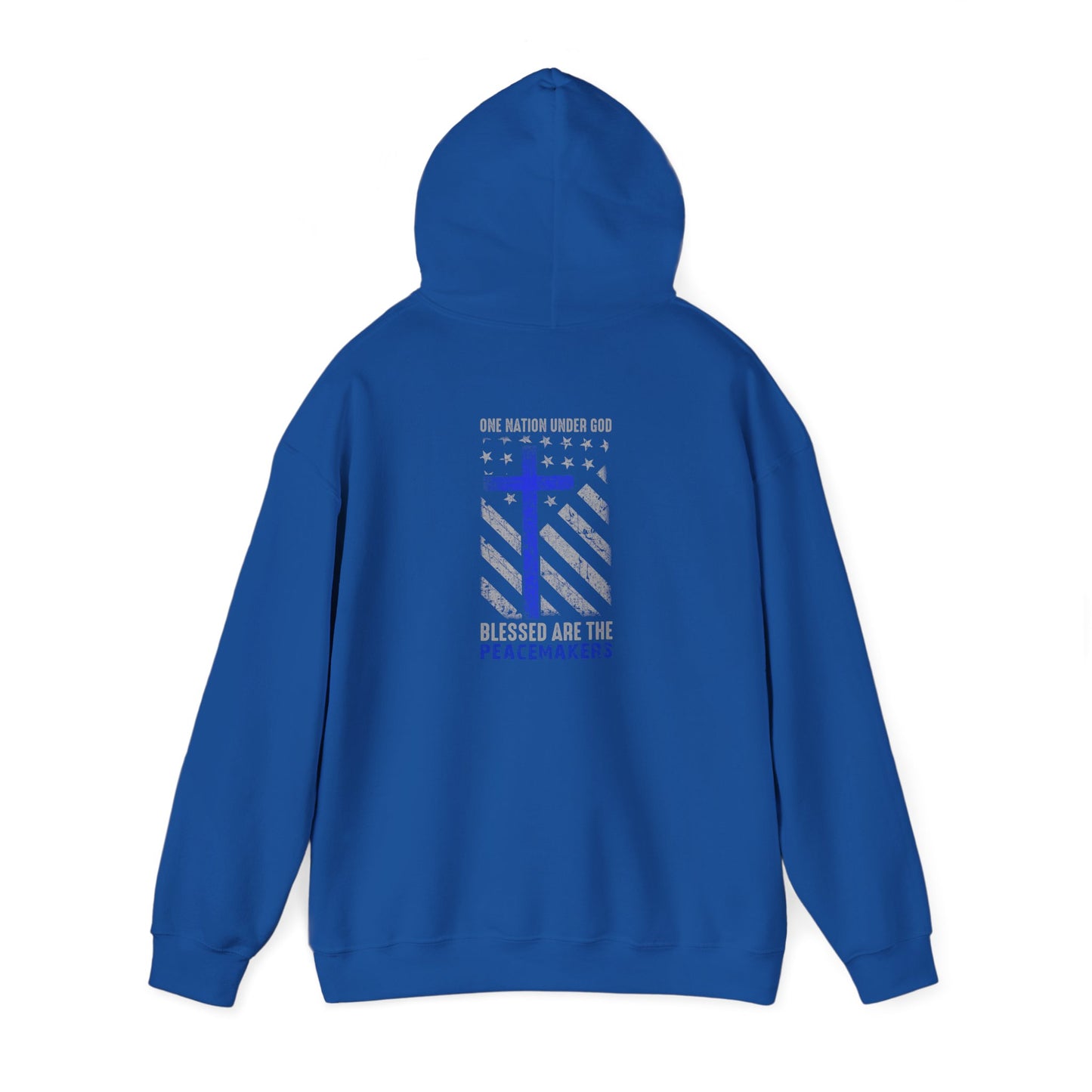 Blessed Are The Persecuted Hoodie — Christian Thin Blue Line Cross Sweatshirt
