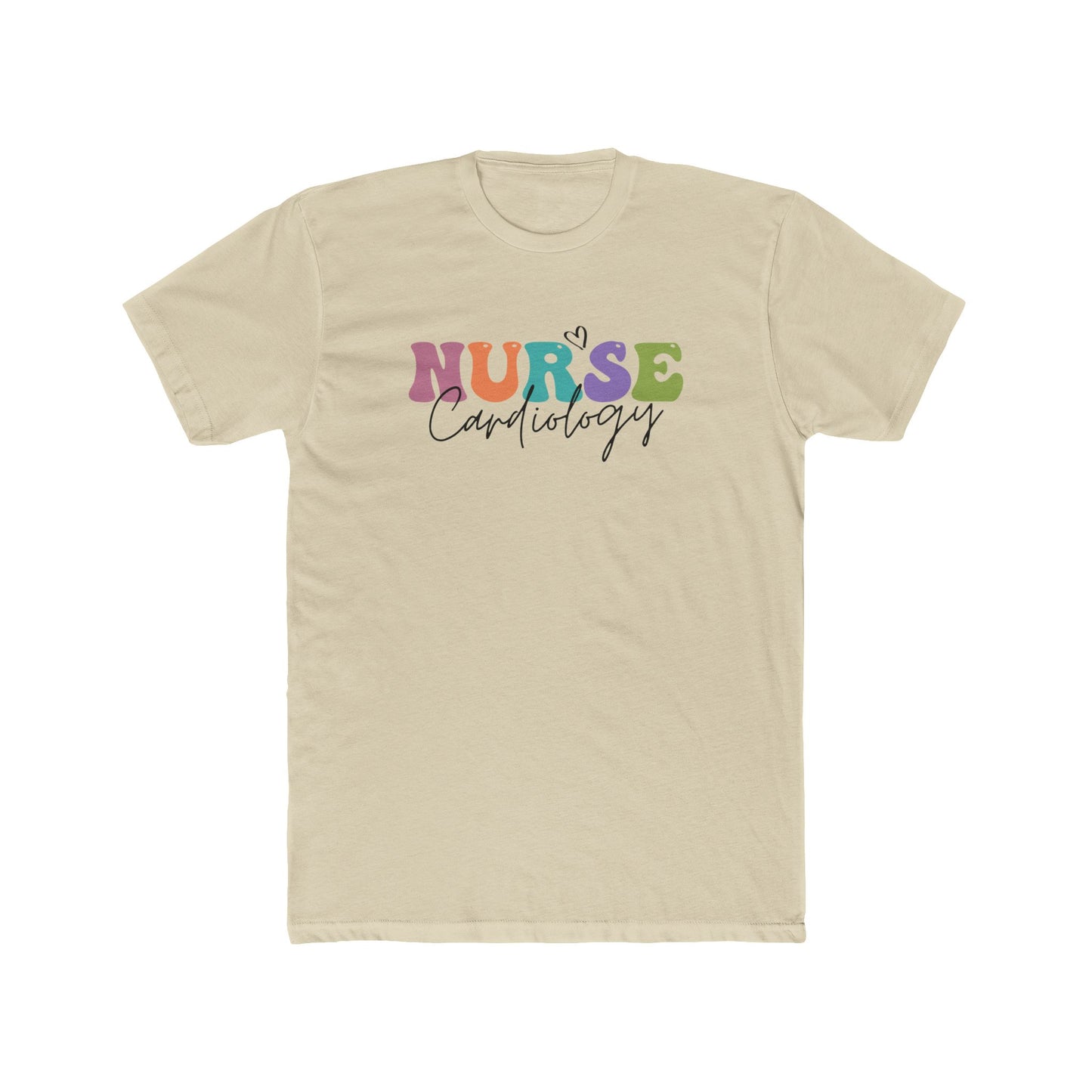 Cardiology Nurse T‑Shirt — Colorful 'NURSE Cardiology' Crew Tee