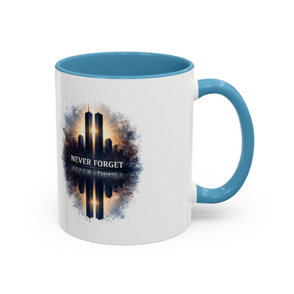 Never Forget 9/11 Memorial Accent Coffee Mug (11/15oz)