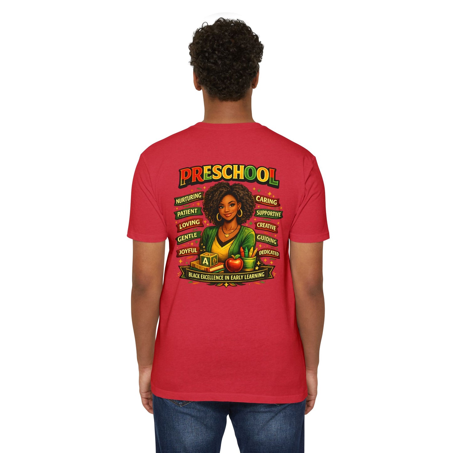 Preschool Teacher T-Shirt – "Black Excellence in Early Learning" Graphic Tee