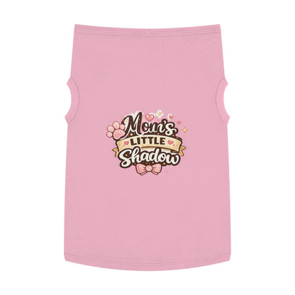 Pet Tank Top — "Mom's Little Shadow" Cute Paw Print Dog Tank