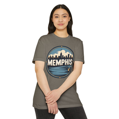 Memphis Skyline T-Shirt — Vintage Circle Cityscape Tee