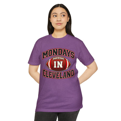 Mondays in Cleveland Football T-Shirt