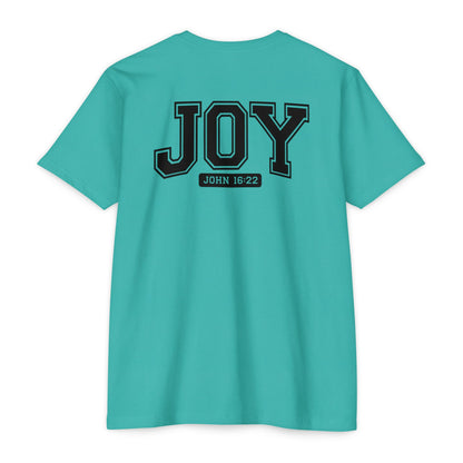 Joy T-Shirt – Christian Scripture John 16:22 College-Style Tee