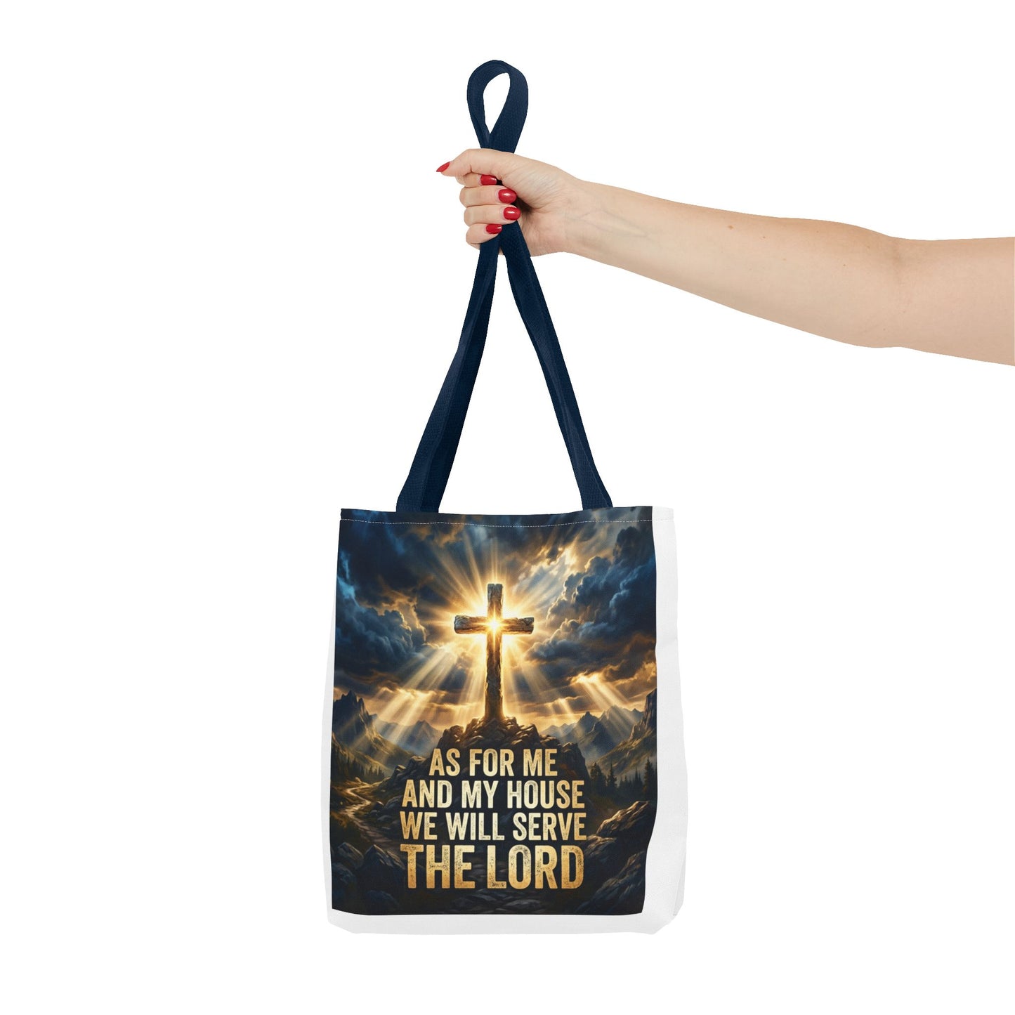 "As For Me And My House We Will Serve The Lord" Tote Bag