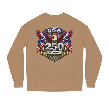 USA 250th Anniversary Sweatshirt — Patriotic Eagle 1776–2026 Crewneck