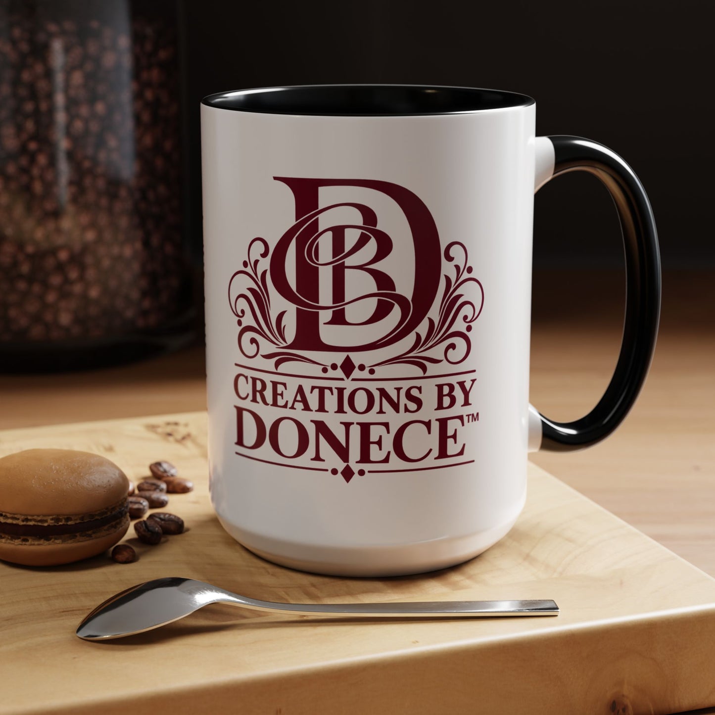 Creations by Donece Logo Accent Coffee Mug (11/15oz)