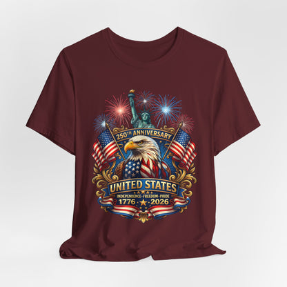 250th Anniversary United States Eagle T-Shirt – 1776–2026 Patriotic Tee