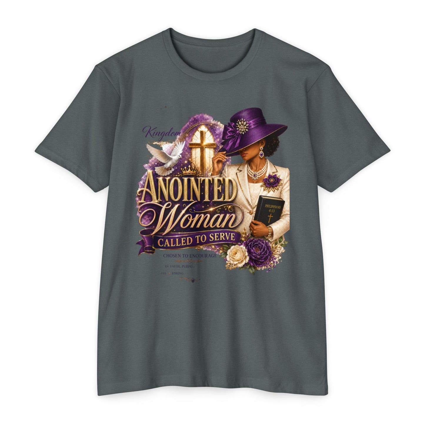 Anointed Woman T-Shirt — "Called to Serve" Christian Faith Tee
