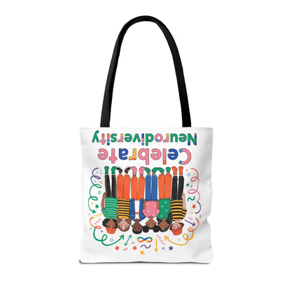 Celebrate Neurodiversity Tote Bag — Inclusive Pride Reusable Shopper