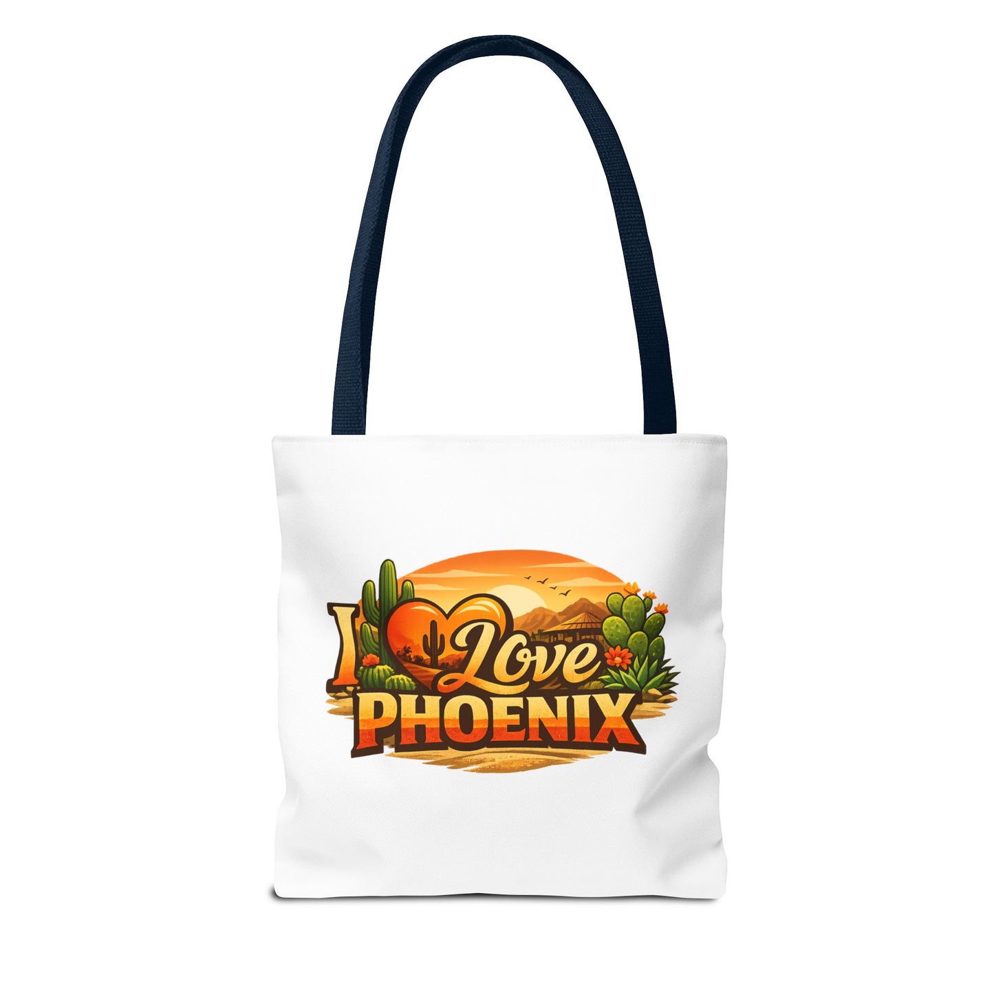 I Love Phoenix Tote Bag – Desert Sunset Illustration