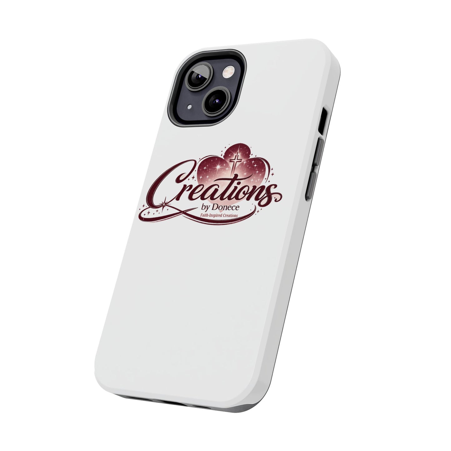 Tough Phone Case — "Creations by Donece" Logo Protective Phone Cover