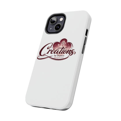 Tough Phone Case — "Creations by Donece" Logo Protective Phone Cover